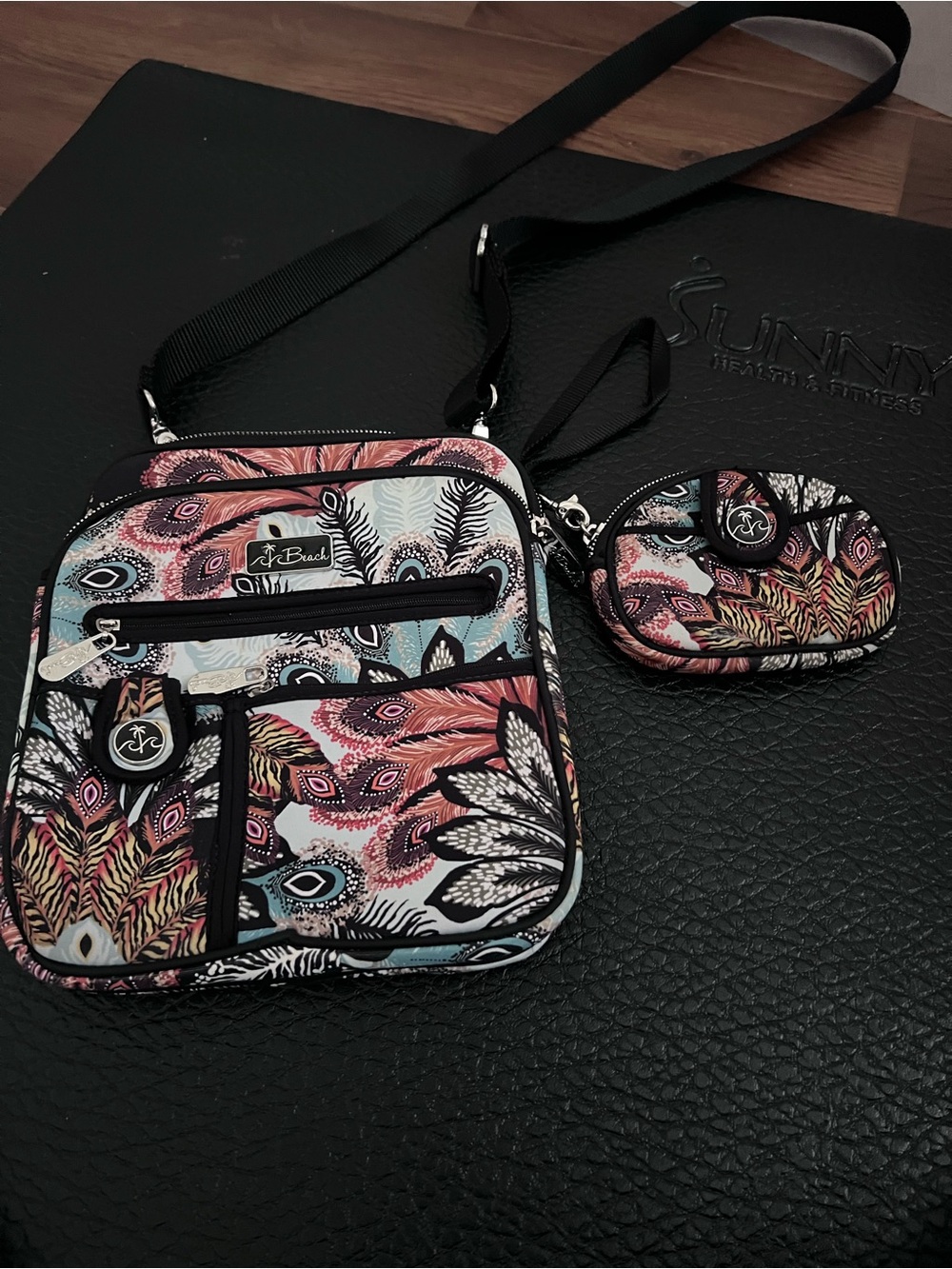 Crossbody purse with matching wallet